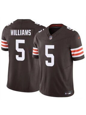 Mens/Youths-Kids Quincy Williams Brown Vapor Stitched Jersey